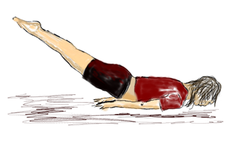 7. सालाभासाना — Salabhasana — Die Heuschrecke